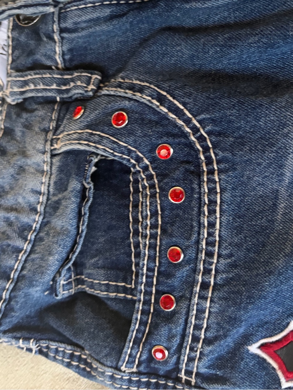 Ambush Men Ninth Hall Ambush Crosses Baked Medium Blue Wash Loose Fit Jeans. - Picture 9 of 13